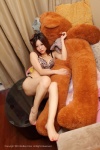 bra cleavage mo_xiao_yi panties stuffed_animal teddy_bear xiuren_043 rating:Safe score:1 user:nil!