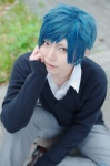 blue_hair cardigan cosplay crossplay dress_shirt hori-san_to_miyamura-kun rinto school_uniform tanihara_makio trousers rating:Safe score:0 user:nil!