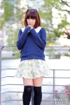 blouse chihane hairband miniskirt skirt sweater thighhighs zettai_ryouiki rating:Safe score:1 user:nil!