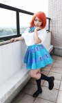 blouse cosplay higurashi_ran kneesocks love_live!_school_idol_project m_vol.1 nishikino_maki pleated_skirt red_hair school_uniform skirt rating:Safe score:0 user:nil!