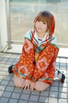 cosplay hair_ribbons hitotsubashi_yurie kamichu! kimono matsuri pleated_skirt sailor_uniform school_uniform skirt socks rating:Safe score:1 user:nil!