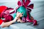 aqua_hair blouse cosplay hair_ribbons kagiyama_hina rumita skirt touhou rating:Safe score:0 user:nil!