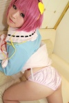 arai_yomi ass blouse cosplay hairband komeiji_satori panties pink_hair skirt skirt_lift touhou rating:Safe score:1 user:nil!