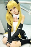 apron blonde_hair cosplay dream_c_club hizuki_yuuki maid maid_uniform mian_(dream_c_club) twintails rating:Safe score:2 user:Kryzz