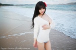 barbie beach bikini_bottom cardigan cleavage ocean swimsuit xiuren_150 rating:Safe score:1 user:nil!