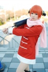 boots cosplay gintama hair_pods kagura mandarin_suit pantyhose red_hair scarf shirayuki_himeno rating:Safe score:2 user:nil!