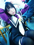 cosplay cyborg_nene i"s jumper school_uniform thighhighs tie yoshizuki_iori zettai_ryouiki rating:Safe score:0 user:nil!