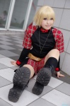 belts blonde_hair boots cosplay moeka plaid rin_(togainu_no_chi) shorts togainu_no_chi rating:Safe score:2 user:nil!