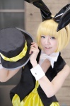 animal_ears armin_arlert blonde_hair bunny_ears cosplay dress hat shingeki_no_kyojin utateika-na vest rating:Safe score:0 user:nil!