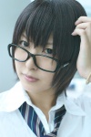 cosplay glasses looking_over_glasses narihara_riku school_uniform tagme_character tagme_series rating:Safe score:0 user:nil!