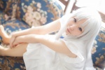 ano_hi_mita_hana_no_namae_wo_bokutachi_wa_mada_shiranai blue_eyes cosplay dress honma_meiko rin_(iv) tiered_skirt white_hair rating:Safe score:1 user:pixymisa