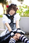 choker cosplay dress hairband kneehighs striped suzumiya_haruhi suzumiya_haruhi_no_yuuutsu uzuki rating:Safe score:1 user:nil!