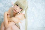 blonde_hair chii_(chobits) chobits cosplay croptop ouka_(cosplayer) shorts twintails rating:Safe score:0 user:pixymisa