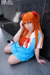 blouse blue_eyes cosplay hair_pods jumper kneehighs neon_genesis_evangelion orange_hair ribbon_tie ryo_(v) soryu_asuka_langley rating:Safe score:0 user:pixymisa