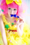 bed cosplay dress hairbow original pink_hair tsugihagi_mishin rating:Safe score:0 user:nil!