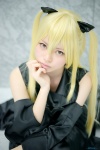 akabane_minato blonde_hair cosplay detached_sleeves dress golden_darkness to_love-ru twintails rating:Safe score:0 user:nil!