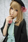amnesia beret blonde_hair braids cosplay dress heroine_(amnesia) houtou_singi jacket rating:Safe score:3 user:nil!