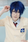 blazer blue_hair clannad cosplay crossplay dress_shirt okazaki_tomoya school_uniform tie touya_hibiki rating:Safe score:1 user:nil!