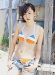 arakagi_yui bikini denim open_clothes ponytail shorts side-tie_bikini swimsuit wpb_net_69 rating:Safe score:0 user:nil!