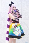 alice_(fairytale_requiem) arm_warmers cosplay dress fairytail_requiem hairbow kaieda_kae pantyhose pink_hair scarf sheer_legwear rating:Safe score:0 user:nil!