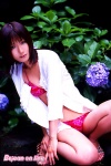 bikini blouse cleavage kyoumoto_yuka open_clothes swimsuit rating:Safe score:0 user:nil!
