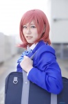 ahota blazer blouse bookbag cosplay love_live!_school_idol_project nishikino_maki red_hair school_uniform rating:Safe score:0 user:nil!