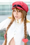 aiba_ai alice_parade blonde_hair cap cosplay midriff rouge13 twin_braids uniform rating:Safe score:0 user:pixymisa