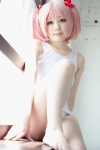 cosplay hairbows kaname_madoka one-piece_swimsuit pink_hair puella_magi_madoka_magica shizuku swimsuit twintails rating:Safe score:10 user:nil!