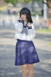 cosplay harumiya_yun kneesocks pleated_skirt sailor_uniform school_uniform skirt tagme_character tagme_series rating:Safe score:0 user:nil!