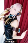armband cosplay headset ibara kunoichi megurine_luka pink_hair sleeveless vocaloid rating:Safe score:2 user:pixymisa