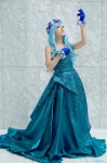 blue_hair cosplay gloves gown macross macross_frontier sheryl_nome urara_juri wreath rating:Safe score:0 user:nil!