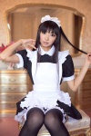 akiyama_mio apron cosplay dress hairband k-on! maid maid_uniform necoco thighhighs zettai_ryouiki rating:Safe score:2 user:nil!