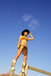 bikini boots cowboy_boots cowboy_hat kosaka_yuka open_clothes shorts side-tie_bikini swimsuit rating:Safe score:0 user:nil!