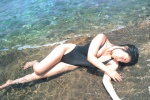 barefoot beach cleavage ocean one-piece_swimsuit peek_a_boo sato_hiroko swimsuit wet rating:Safe score:1 user:nil!