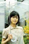 glasses rain ueno_juri umbrella rating:Safe score:1 user:nil!