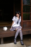 arimura_miu costume school_uniform striped thighhighs twintails rating:Safe score:0 user:nil!