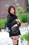 blouse cardigan dgc_0922 jacket nagata_yuri pleated_skirt school_uniform skirt thighhighs tie zettai_ryouiki rating:Safe score:0 user:nil!