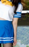 black_legwear chocoball cosplay lucky_star miniskirt pantyhose pleated_skirt sailor_uniform school_uniform skirt takara_miyuki rating:Safe score:0 user:nil!