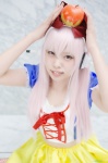 blouse cosplay hairbow headphones hiiragi_haruka miniskirt nitro_super_sonic pink_hair skirt snow_white_(cosplay) super_soniko rating:Safe score:1 user:nil!