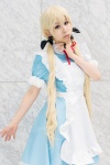 apron blonde_hair cosplay dress hairbows k-on! kotobuki_tsumugi marui_mizutama petticoat twintails rating:Safe score:1 user:pixymisa