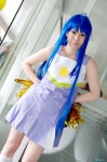 aiba_ai blue_hair cheerleader cosplay dress izumi_konata kneesocks lucky_star pom_poms rating:Safe score:0 user:nil!