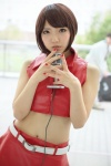 cosplay croptop kureha meiko microphone miniskirt skirt vocaloid yellow_eyes rating:Safe score:0 user:pixymisa