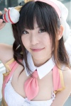 amaguri_irufu bow collar corset cosplay dress hairband idolmaster idolmaster_cinderella_girls microphone shimamura_uzuki tie rating:Safe score:0 user:pixymisa