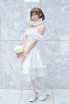 cosplay tagme_character tagme_series thighhighs tiara wedding_gown white_legwear yuni_(ii) rating:Safe score:0 user:nil!