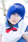 apron blue_hair bowtie choker cosplay eyepatch hairband ikkitousen maid maid_uniform ryomou_shimei yuyuki rating:Safe score:0 user:pixymisa