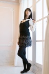 black_legwear blouse miniskirt pantyhose seri skirt sweater rating:Safe score:2 user:pixymisa