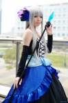 cosplay detached_sleeves dress gwendolyn odin_sphere sakura_mao silver_hair staff rating:Safe score:0 user:nil!