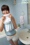 bathroom ponytail shorts tank_top yamanaka_mayumi rating:Safe score:0 user:nil!