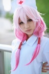 cosplay dress guilty_crown kuuta nurse nurse_cap nurse_uniform pink_hair yuzuriha_inori rating:Safe score:1 user:nil!
