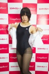 ame bakemonogatari black_legwear blouse cosplay kanbaru_suruga pantyhose print_legwear swimsuit rating:Safe score:2 user:pixymisa